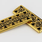 26mm Antique Gold Tierracast Pewter Ethnic Bar Link #CKA449-General Bead