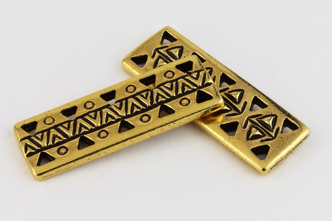26mm Antique Gold Tierracast Pewter Ethnic Bar Link #CKA449-General Bead