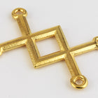 28mm Gold Tierracast Pewter Criss-Cross Link #CKA452-General Bead