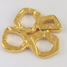 17mm Bright Gold Tierracast Intermix 4 Rings Link (20 Pcs) #CK455-General Bead