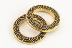 5/8" Antique Gold TierraCast Pewter Spiral Ring (20 Pcs) #CK475-General Bead