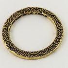 1" Antique Gold TierraCast Pewter Spiral Ring (15 Pcs) #CK476-General Bead
