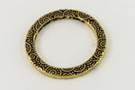 1" Antique Gold TierraCast Pewter Spiral Ring (15 Pcs) #CK476-General Bead