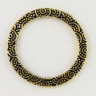 1" Antique Gold TierraCast Pewter Spiral Ring (15 Pcs) #CK476-General Bead