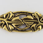 33mm Antique Gold Tierracast Leaf Centerpiece (10 Pcs) #CK490-General Bead