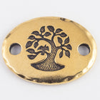 20mm Antique Gold Tierracast Bird in a Tree Link (15 Pcs) #CK491-General Bead