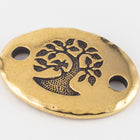 20mm Antique Gold Tierracast Bird in a Tree Link (15 Pcs) #CK491-General Bead