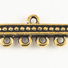 10mm x 22mm Antique Gold TierraCast Beaded 4 Loop End Bar (20 Pcs) #CK494-General Bead
