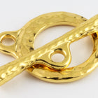 Bright Gold Tierracast Pewter Craftsman Toggle Clasp #CK512-General Bead