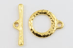 Bright Gold Tierracast Pewter Craftsman Toggle Clasp #CK512-General Bead