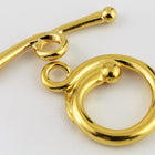 17mm Bright Gold Tierracast Pewter Renaissance Toggle Clasp #CK513-General Bead