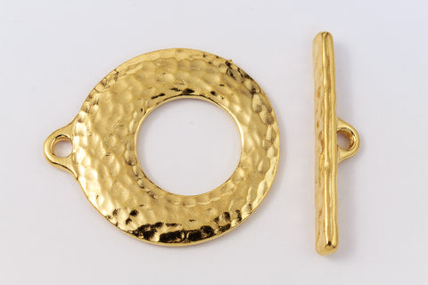 27mm Bright Gold Tierracast Pewter Artisan Toggle Clasp #CK515-General Bead