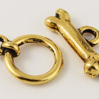 10mm Antique Gold Tierracast Pewter "Spot" Clasp (15 Sets) #CK520-General Bead