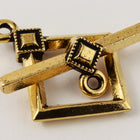 18mm Antique Gold Tierracast Pewter Deco Diamond Toggle Clasp #CK529-General Bead