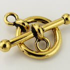 3/8" Antique Gold Tierracast Pewter Anna Clasp #CK892