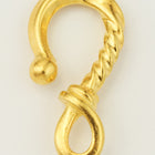 25mm Bright Gold Tierracast Pewter Twisted Hook Clasp (20 Pcs) #CK560-General Bead