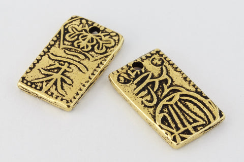 13mm Antique Gold Tierracast Nisshu Drop #CK562-General Bead