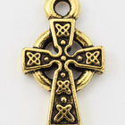 15mm Antique Gold Tierracast Celtic Cross Drop #CK565-General Bead