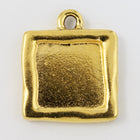 21mm Gold Tierracast Simple Square Drop Frame #CK587-General Bead