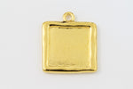 25mm Gold Tierracast Square Drop Frame #CK588-General Bead
