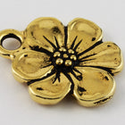 17mm Antique Gold Tierracast Apple Blossom Drop #CK608-General Bead