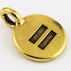 17mm Antique Gold Tierracast Equality Charm #CK619-General Bead