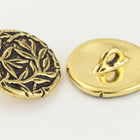 16mm Antique Gold TierraCast Bamboo Button (20 Pcs) #CK636-General Bead
