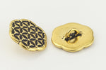16mm Antique Gold TierraCast Flower of Life Button (20 Pcs) #CK637-General Bead
