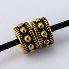 6mm Antique Gold TierraCast Rococo Round Bead (20 Pcs) #CK664-General Bead