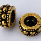 6mm Antique Gold TierraCast Rococo Round Bead (20 Pcs) #CK664-General Bead