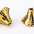 8.5mm x 12mm Antique Gold TierraCast Bell Flower Cone (20 Pcs) #CK680-General Bead