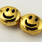 7mm x 6mm Antique Gold TierraCast Pewter Smile Bead (20 Pcs) #CK691-General Bead