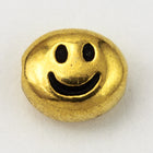 7mm x 6mm Antique Gold TierraCast Pewter Smile Bead (20 Pcs) #CK691-General Bead