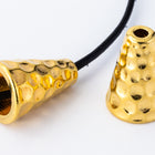 13mm Bright Gold TierraCast Hammered Cone #CK747-General Bead