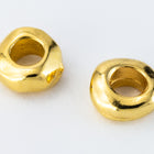 5mm Bright Gold TierraCast Nugget Heishi (50 Pcs) #CK776-General Bead