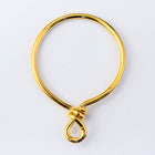 20mm Bright Gold TierraCast Brass Wire Hoop 17 Gauge (10 Pcs) #CK802-General Bead