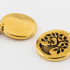17mm Antique Gold TierraCast Bird in a Tree Charm (20 Pcs) #CK827-General Bead