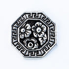 18mm Antique Silver TierraCast Blossom Button (10 Pcs) #CK833-General Bead