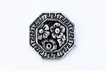18mm Antique Silver TierraCast Blossom Button (10 Pcs) #CK833-General Bead
