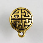 13mm Antique Gold TierraCast Pewter Celtic Ear Post #CK035