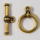 12mm Antique Gold TierraCast Pewter Toggle Clasp #CK047-General Bead