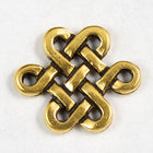 9mm x 11mm Antique Gold Tierracast Pewter Celtic Eternity Knot Link-General Bead
