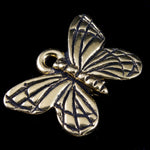 11mm x 16mm Antique Gold TierraCast Monarch Butterfly Charm #CK069