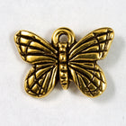 11mm x 16mm Antique Gold TierraCast Monarch Butterfly Charm #CK069