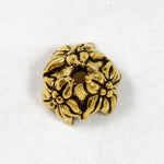 7mm Antique Gold Tierracast Pewter Jasmine Bead Cap-General Bead