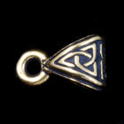 6mm x 9.5mm Antique Gold Tierracast Pewter Celtic Bail-General Bead