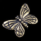 11.25mm x 15.75mm Antique Gold Tierracast Pewter Monarch Butterfly Bead-General Bead