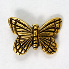11.25mm x 15.75mm Antique Gold Tierracast Pewter Monarch Butterfly Bead-General Bead