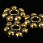 5mm Antique Gold Tierracast Pewter Beaded Daisy Spacer #CKB207-General Bead