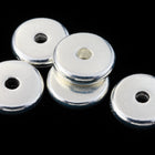 6mm Bright Silver Tierracast Heishi Disc #CKB211-General Bead